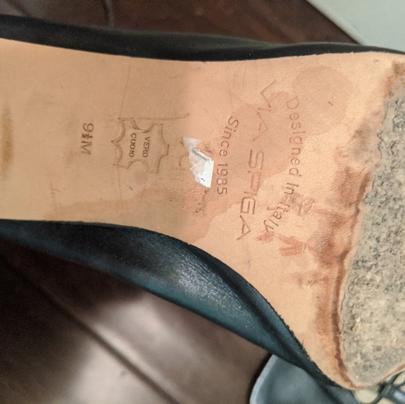 Black Strappy Heels - Picture 2 of 4